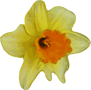 Blurred Yellow Flower Clip Art